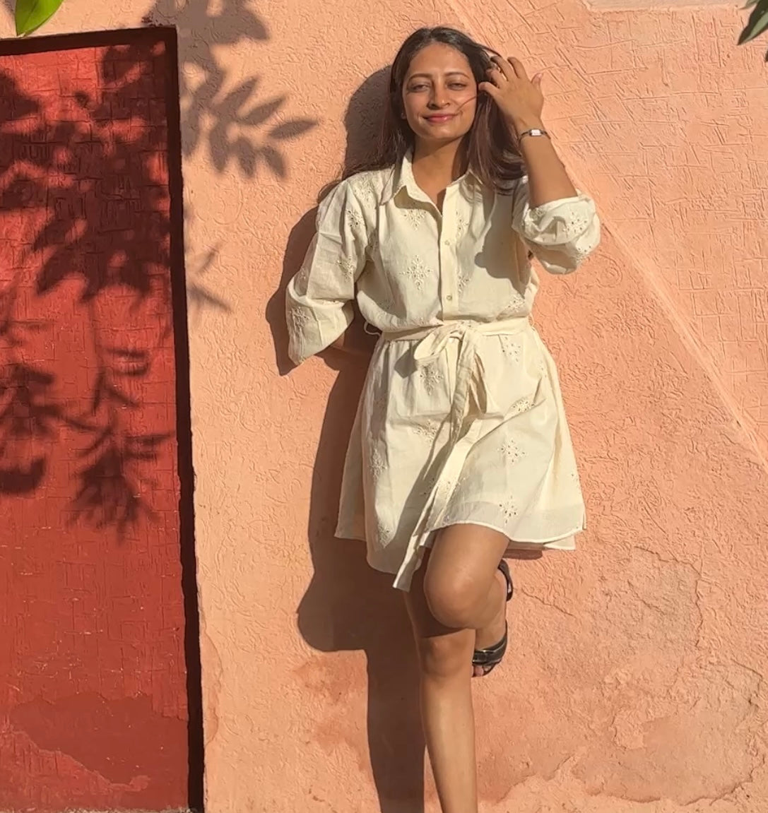Buttercream Shirt Dress