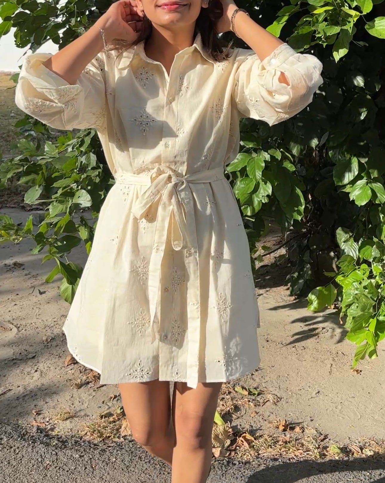 Buttercream Shirt Dress