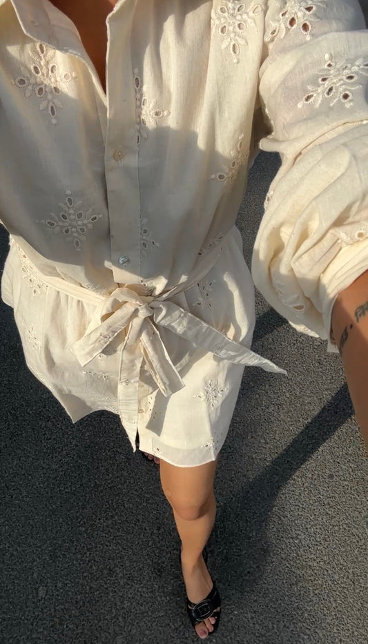 Buttercream Shirt Dress