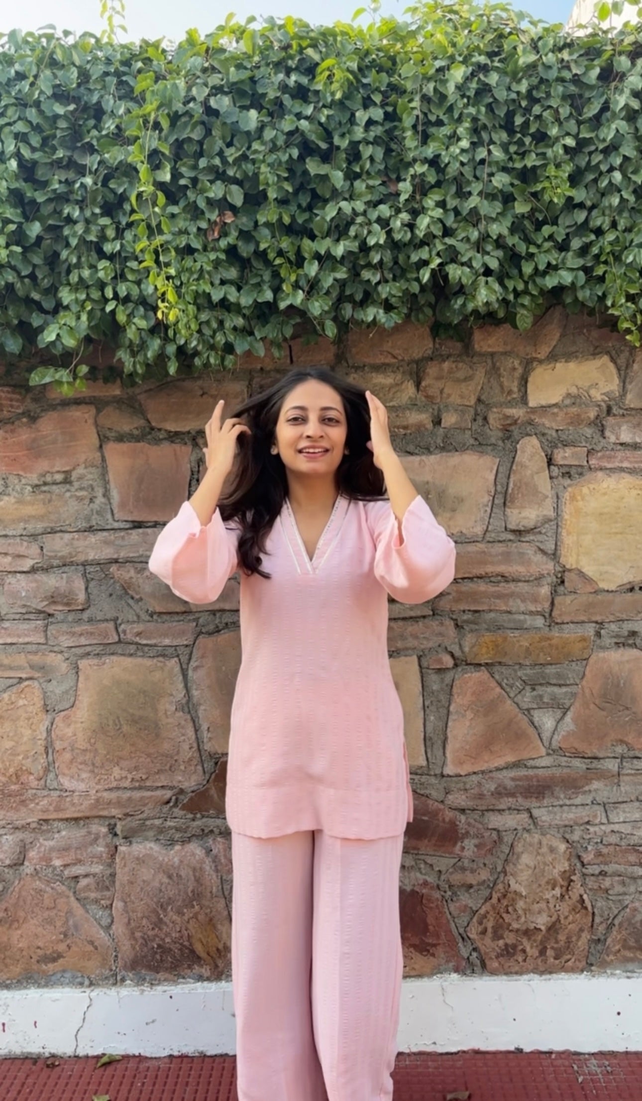Peachish Pink Co-Ord Set