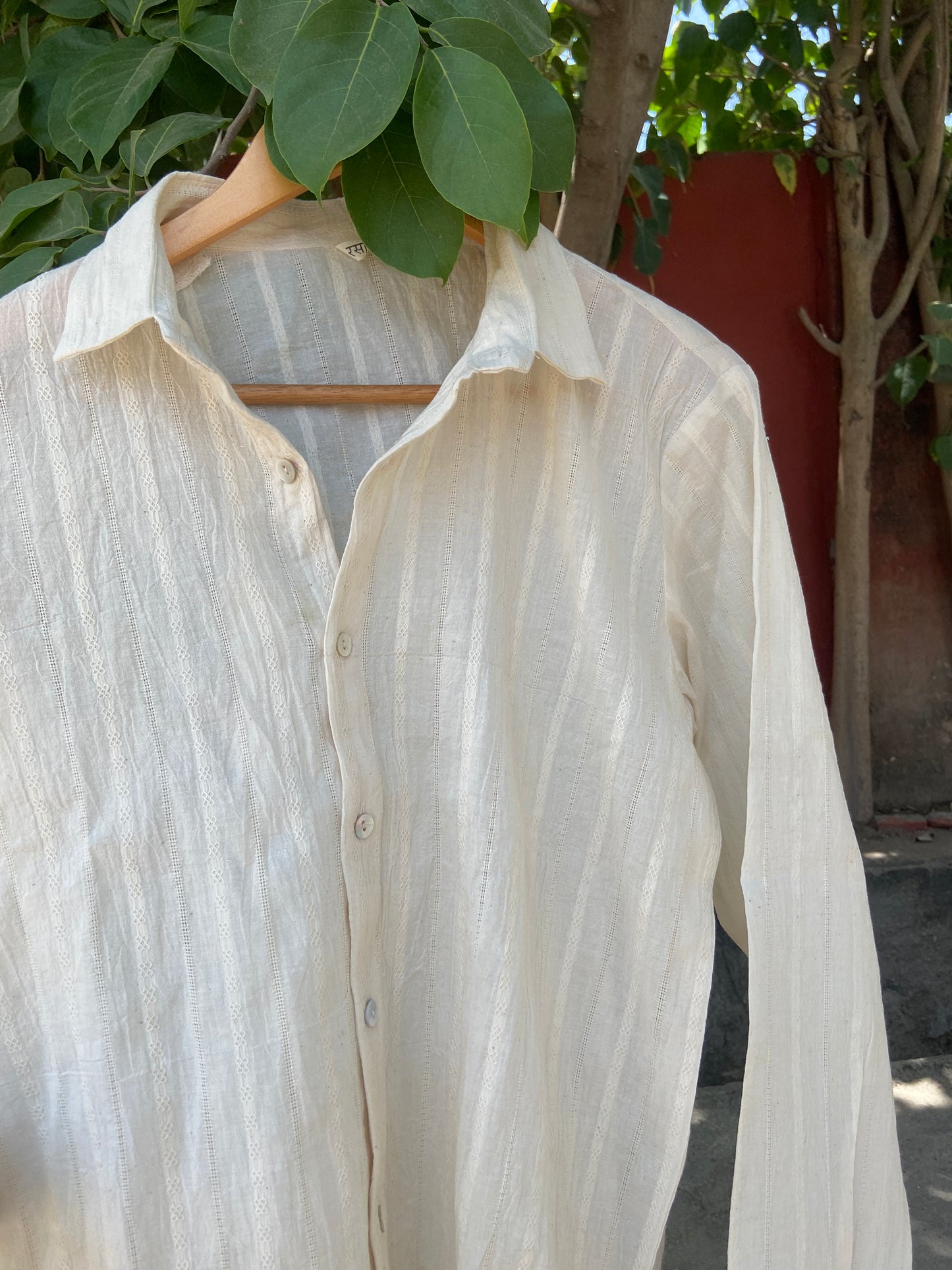 Men’s Self Embroidered Shirt