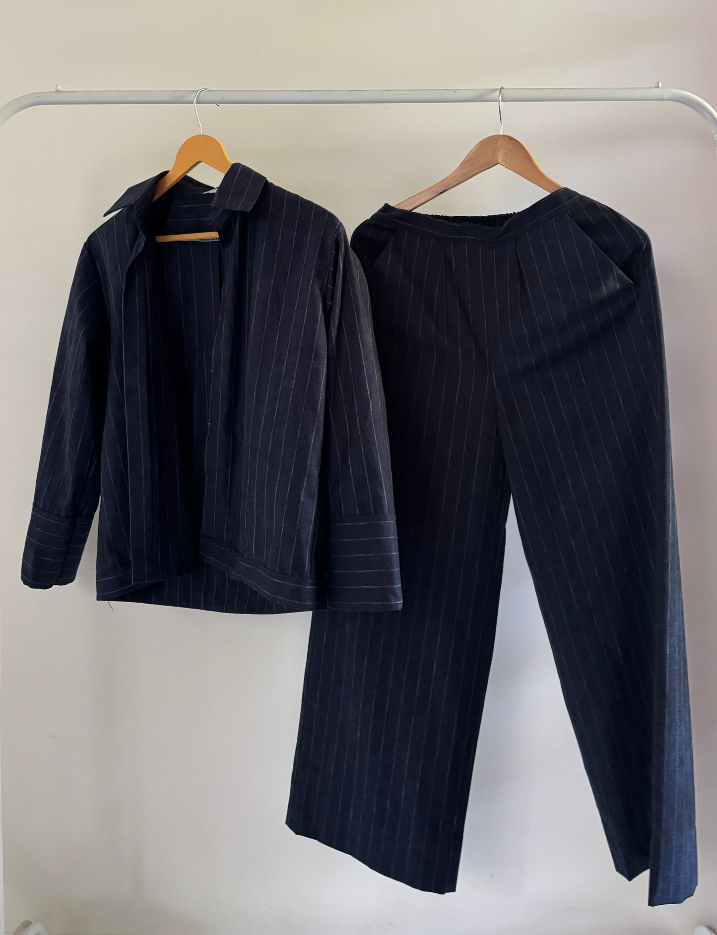 Denim Blue Linen Set